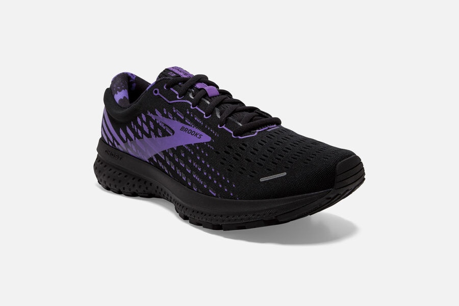 Ghost 13 Road Brooks Running Shoes NZ Mens - Black/Purple - EHCJIS-759